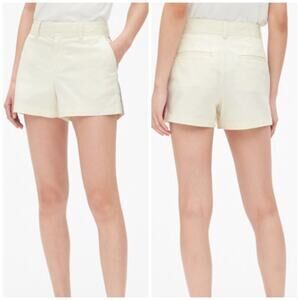 NEW GAP City Short Plus SIZE 16 Cream with Colorful Embroidered Side Stripe